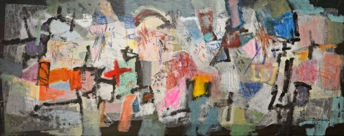 Construcción sobre negro 1<br>Juan Varela - Pintura